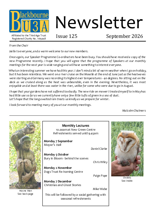 Newsletter September 2026