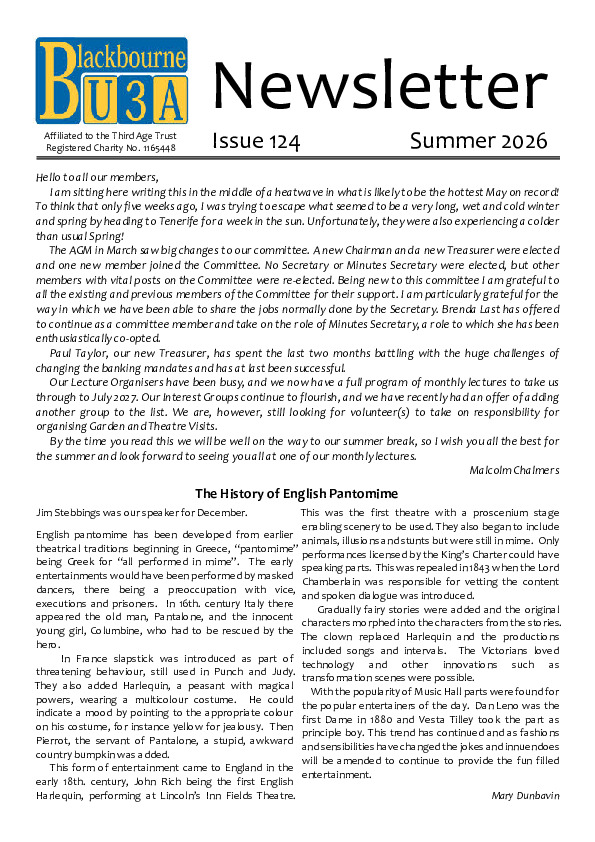 Newsletter May 2026